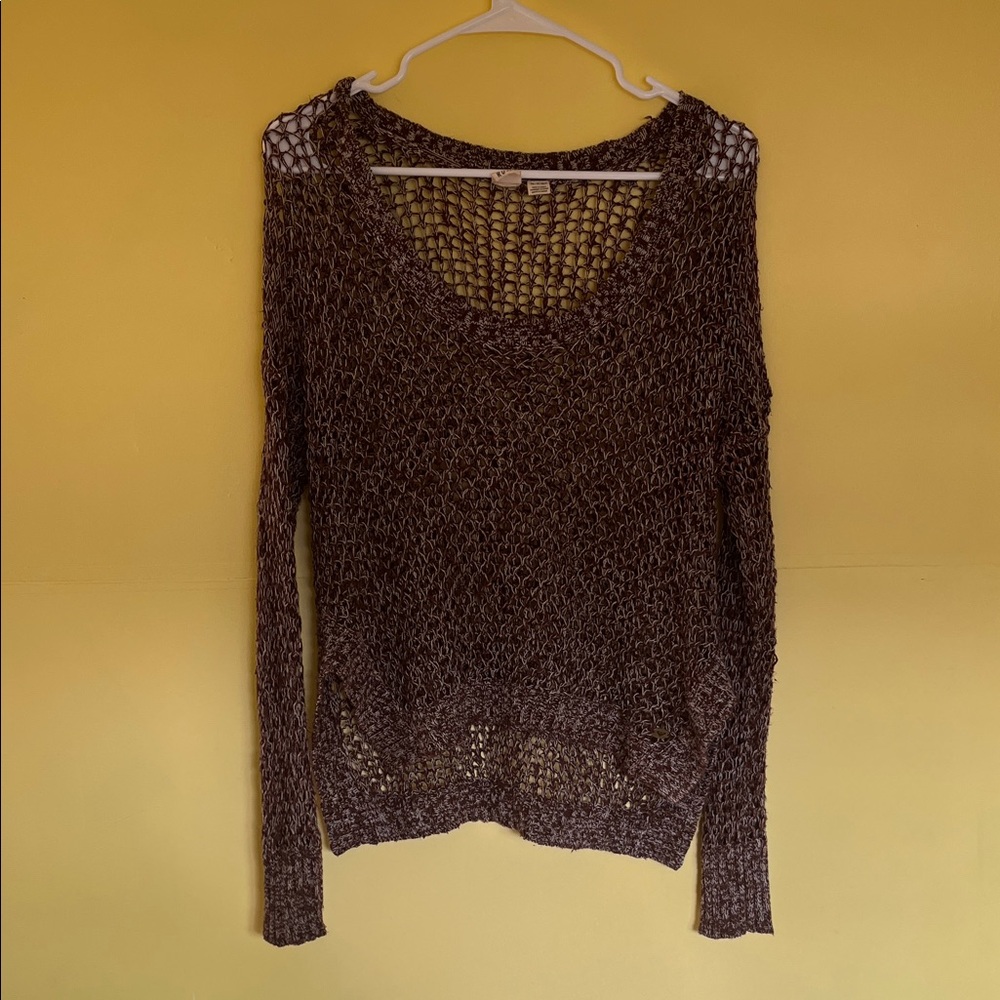 Roxy Women's Dark Brown Knit Sweater